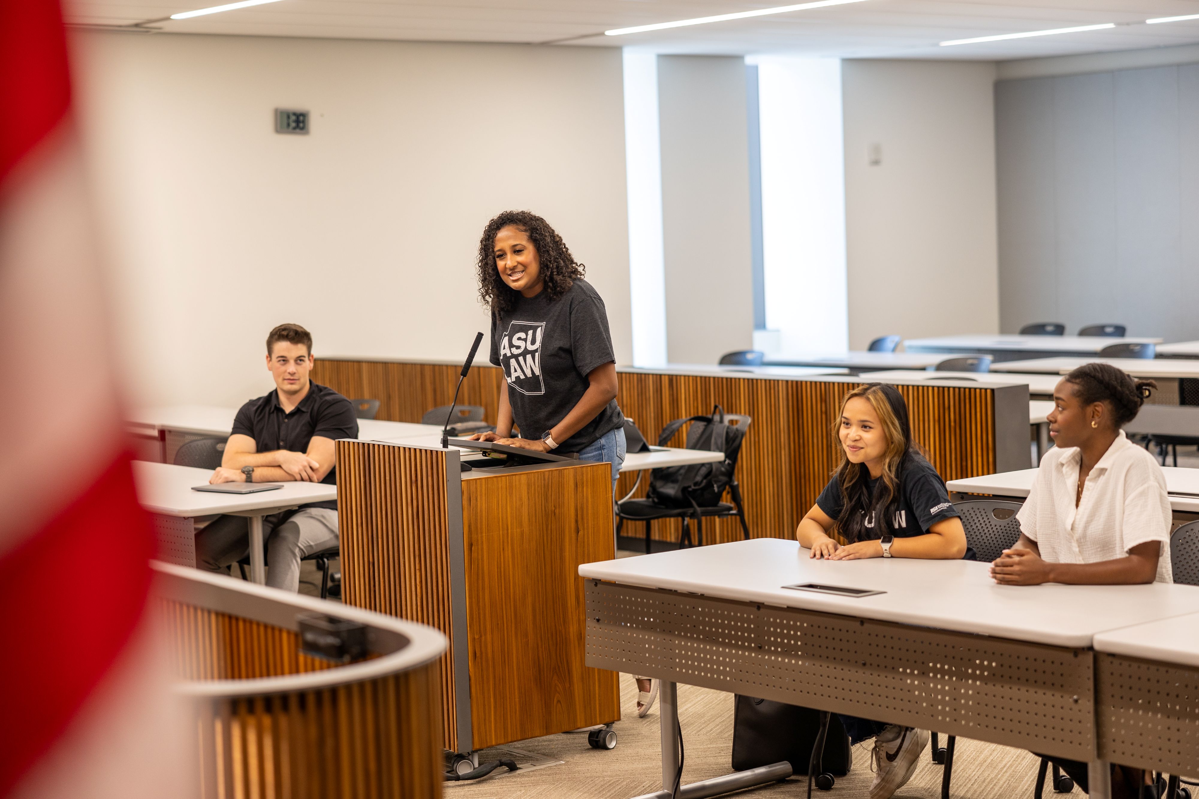 ASU student presenting