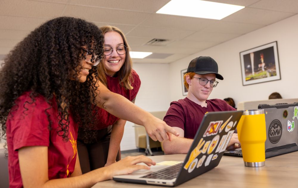 ASU students discussing