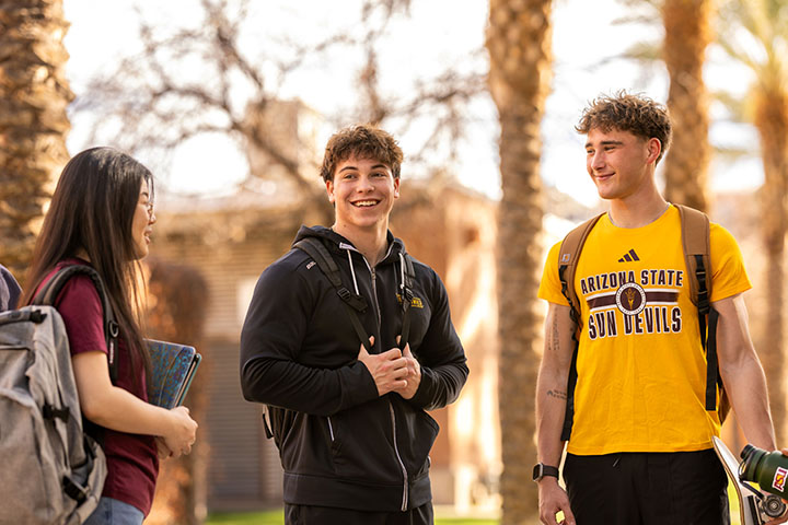 ASU students discussing